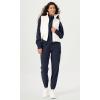 imageODODOS Cargo Jogger Pants for Women Purevibe Cotton Mid Waist Track Cuff Lounge Sweatpant with PocketsDeep Navy