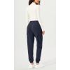 imageODODOS Cargo Jogger Pants for Women Purevibe Cotton Mid Waist Track Cuff Lounge Sweatpant with PocketsDeep Navy
