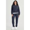 imageODODOS Cargo Jogger Pants for Women Purevibe Cotton Mid Waist Track Cuff Lounge Sweatpant with PocketsDeep Navy