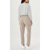 imageODODOS Cargo Jogger Pants for Women Purevibe Cotton Mid Waist Track Cuff Lounge Sweatpant with PocketsPlaza Taupe