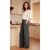 imageODODOS Drapey Soft Wide Leg Pants for Women High Waist Casual Relaxed Lounge Pants with Pockets29 InseamCharcoal