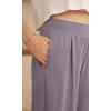 imageODODOS Drapey Soft Wide Leg Pants for Women High Waist Casual Relaxed Lounge Pants with Pockets29 InseamTaro Purple