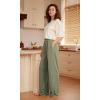 imageODODOS Drapey Soft Wide Leg Pants for Women High Waist Casual Relaxed Lounge Pants with Pockets29 InseamVetiver