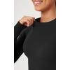 imageODODOS Lightweight Soft Long Sleeve Tee for Women Crew Neck Tops Slim Fit TShirtsBlack