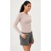imageODODOS Lightweight Soft Long Sleeve Tee for Women Crew Neck Tops Slim Fit TShirtsStone