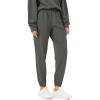 imageODODOS Cargo Jogger Pants for Women Purevibe Cotton Mid Waist Track Cuff Lounge Sweatpant with PocketsCharcoal