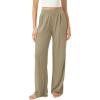 imageODODOS Drapey Soft Wide Leg Pants for Women High Waist Casual Relaxed Lounge Pants with Pockets29 InseamTravertine