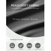imageODODOS Womens PeachSoft All Day Long Sleeve Cropped TShirts Wide Scoop Neck Tee Casual TopsCharcoal