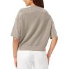 imageODODOS Modal Soft Short Sleeve TShirts for Women Oversized Crew Neck Tee Relaxed Pullover TopsKhaki