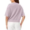 imageODODOS Modal Soft Short Sleeve TShirts for Women Oversized Crew Neck Tee Relaxed Pullover TopsLilac