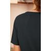 imageODODOS Modal Soft Short Sleeve Shirts for Women Crew Neck Yoga Tee Casual Workout TopsBlack