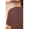 imageODODOS Modal Soft Short Sleeve Shirts for Women Crew Neck Yoga Tee Casual Workout TopsSangria