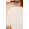 imageODODOS Modal Soft Short Sleeve Shirts for Women Crew Neck Yoga Tee Casual Workout TopsWhite