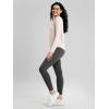 imageODODOS Womens Cozy French Terry Long Sleeve Shirt Crew Neck Curved Hem Soft ampamp Breathable Casual PulloverVanilla Ice