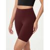 imageODODOS ODCLOUD Lounge Yoga Shorts for Women 4quot  6quot  8quot 10quot High Waist Buttery Soft Biker ShortsBurgundy