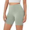 imageODODOS ODCLOUD Lounge Yoga Shorts for Women 4quot  6quot  8quot 10quot High Waist Buttery Soft Biker ShortsLime Stone