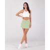 imageODODOS Womens Tennis Skirts with Pockets Crossover High Waist Builtin Shorts Athletic Golf SkortsBok Choy