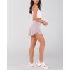 imageODODOS Womens Tennis Skirts with Pockets Crossover High Waist Builtin Shorts Athletic Golf SkortsFragrant Lilac