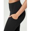 imageODODOS 2Pack High Waist Workout Capris with Pockets for Women 14quot  19quot Yoga Capri Leggings1blackblack