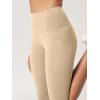 imageODODOS 2Pack High Waist Workout Capris with Pockets for Women 14quot  19quot Yoga Capri LeggingsBlackbeige