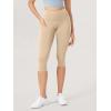 imageODODOS 2Pack High Waist Workout Capris with Pockets for Women 14quot  19quot Yoga Capri LeggingsBlackbeige