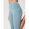 imageODODOS 2Pack High Waist Workout Capris with Pockets for Women 14quot  19quot Yoga Capri LeggingsBlackchambray