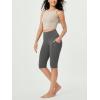imageODODOS 2Pack High Waist Workout Capris with Pockets for Women 14quot  19quot Yoga Capri LeggingsBlackcharcoal