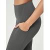 imageODODOS 2Pack High Waist Workout Capris with Pockets for Women 14quot  19quot Yoga Capri LeggingsBlackcharcoal