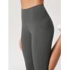 imageODODOS 2Pack High Waist Workout Capris with Pockets for Women 14quot  19quot Yoga Capri LeggingsBlackcharcoal