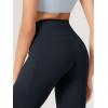 imageODODOS 2Pack High Waist Workout Capris with Pockets for Women 14quot  19quot Yoga Capri LeggingsBlackdeep Navy