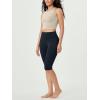 imageODODOS 2Pack High Waist Workout Capris with Pockets for Women 14quot  19quot Yoga Capri LeggingsBlackdeep Navy