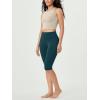 imageODODOS 2Pack High Waist Workout Capris with Pockets for Women 14quot  19quot Yoga Capri LeggingsBlackforest Teal