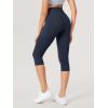 imageODODOS 2Pack High Waist Workout Capris with Pockets for Women 14quot  19quot Yoga Capri LeggingsBlacknavy