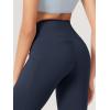imageODODOS 2Pack High Waist Workout Capris with Pockets for Women 14quot  19quot Yoga Capri LeggingsBlacknavy
