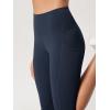 imageODODOS 2Pack High Waist Workout Capris with Pockets for Women 14quot  19quot Yoga Capri LeggingsBlacknavy