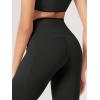 imageODODOS 2Pack High Waist Workout Capris with Pockets for Women 14quot  19quot Yoga Capri LeggingsBlackonyx Black Grey
