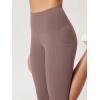 imageODODOS 2Pack High Waist Workout Capris with Pockets for Women 14quot  19quot Yoga Capri LeggingsBlackpurple Taupe