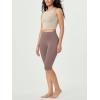 imageODODOS 2Pack High Waist Workout Capris with Pockets for Women 14quot  19quot Yoga Capri LeggingsBlackpurple Taupe