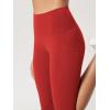 imageODODOS 2Pack High Waist Workout Capris with Pockets for Women 14quot  19quot Yoga Capri LeggingsBlackred