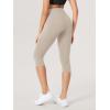 imageODODOS 2Pack High Waist Workout Capris with Pockets for Women 14quot  19quot Yoga Capri LeggingsBlacktaupe
