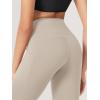imageODODOS 2Pack High Waist Workout Capris with Pockets for Women 14quot  19quot Yoga Capri LeggingsBlacktaupe