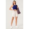 imageODODOS 3Pack Seamless Crop Tank for Women Ribbed Soft High Neck Cropped TopsPhloxsea Greenlapis