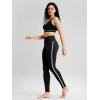 imageODODOS ODCLOUD Buttery Soft Lounge Yoga Leggings for Women 23quot  25quot 28quot High Waist Yoga PantsPiping Black