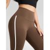 imageODODOS ODCLOUD Buttery Soft Lounge Yoga Leggings for Women 23quot  25quot 28quot High Waist Yoga PantsPiping Brunette