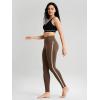 imageODODOS ODCLOUD Buttery Soft Lounge Yoga Leggings for Women 23quot  25quot 28quot High Waist Yoga PantsPiping Brunette