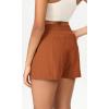 imageODODOS Stretch Woven Athletic Shorts for Women High Waist Summer Lightweight Casual Shorts with PocketsBurnt Orange