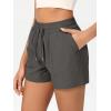 imageODODOS Stretch Woven Athletic Shorts for Women High Waist Summer Lightweight Casual Shorts with PocketsCharcoal