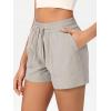 imageODODOS Stretch Woven Athletic Shorts for Women High Waist Summer Lightweight Casual Shorts with PocketsLight Gray
