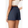 imageODODOS Stretch Woven Athletic Shorts for Women High Waist Summer Lightweight Casual Shorts with PocketsNavy