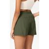 imageODODOS Stretch Woven Athletic Shorts for Women High Waist Summer Lightweight Casual Shorts with PocketsOlive Green